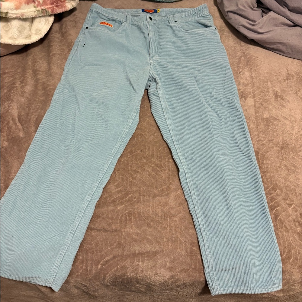 Light Blue Men's Corduroy Pants